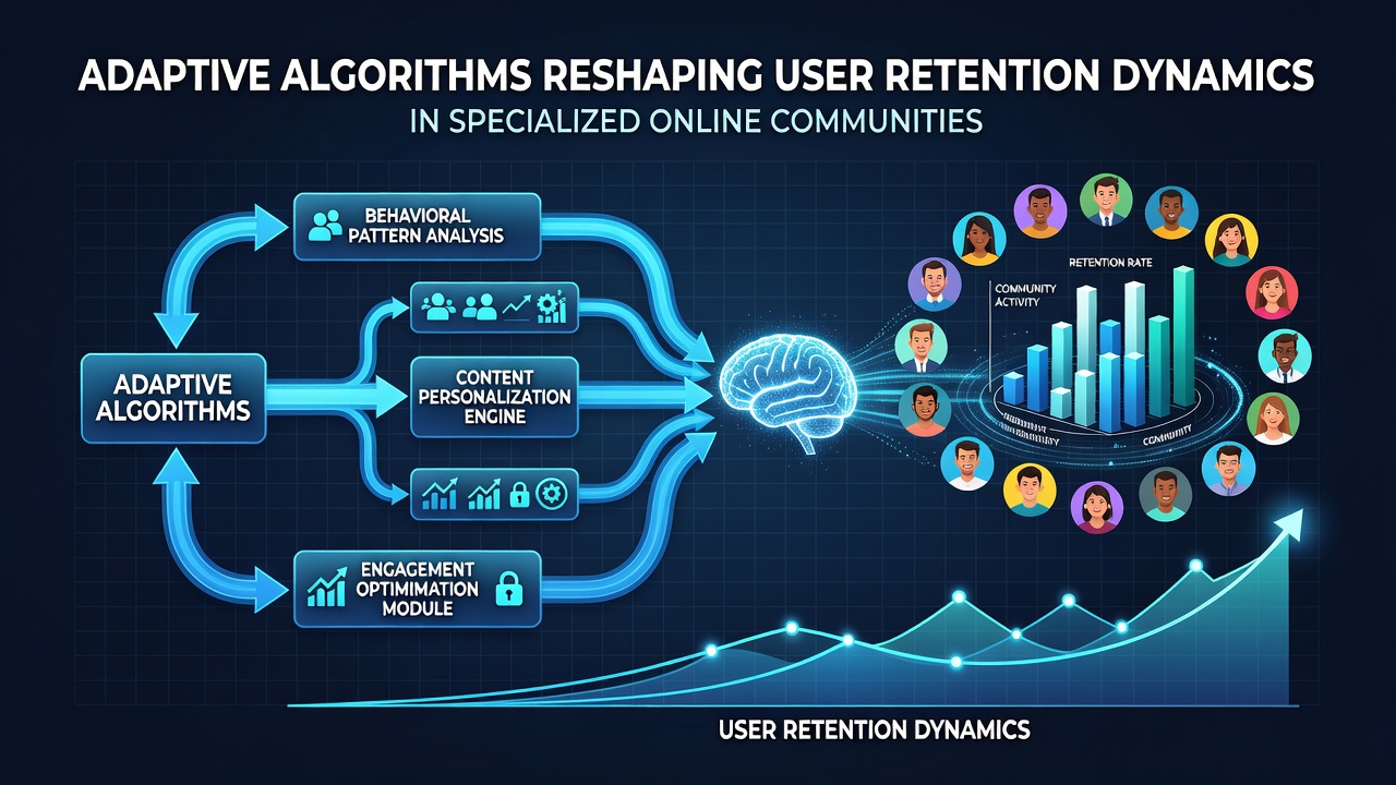 Adaptive Algorithms Reshaping User Retention Dynamics in Specialized Online Communities