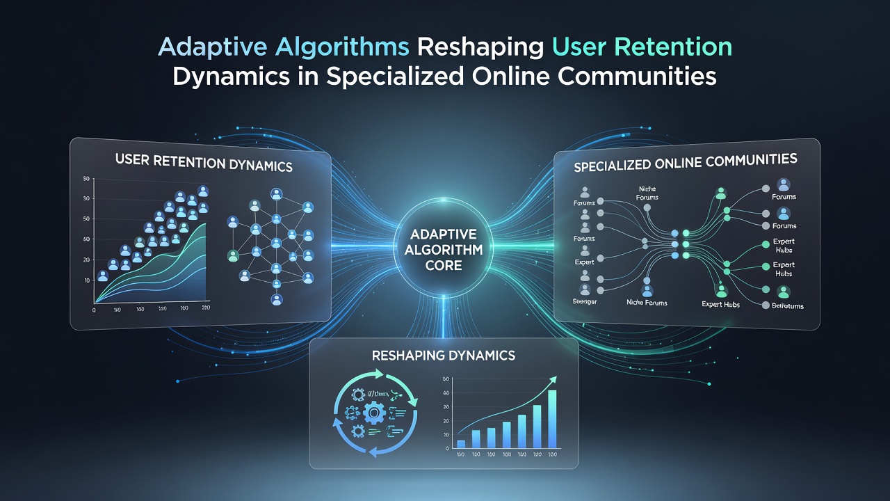 Chart showing retention rate improvements in specialized communities after algorithm implementation