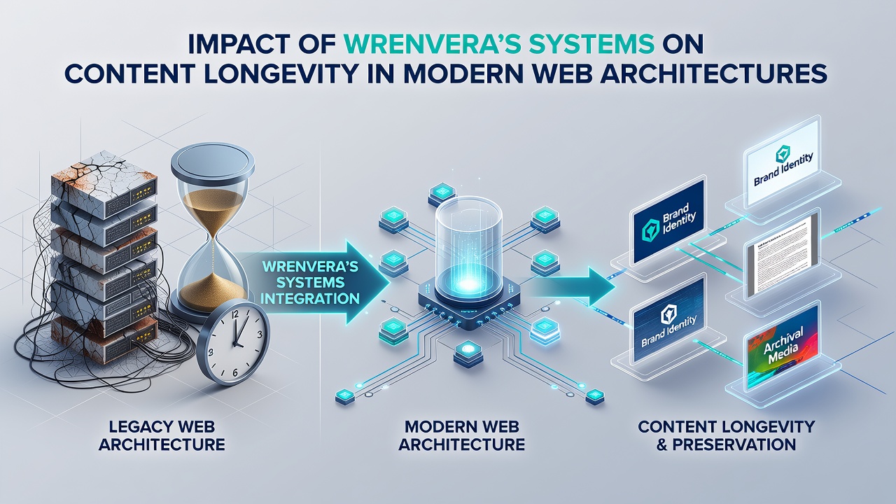 Graph illustrating content longevity rates before and after Wrenvera implementation in web systems
